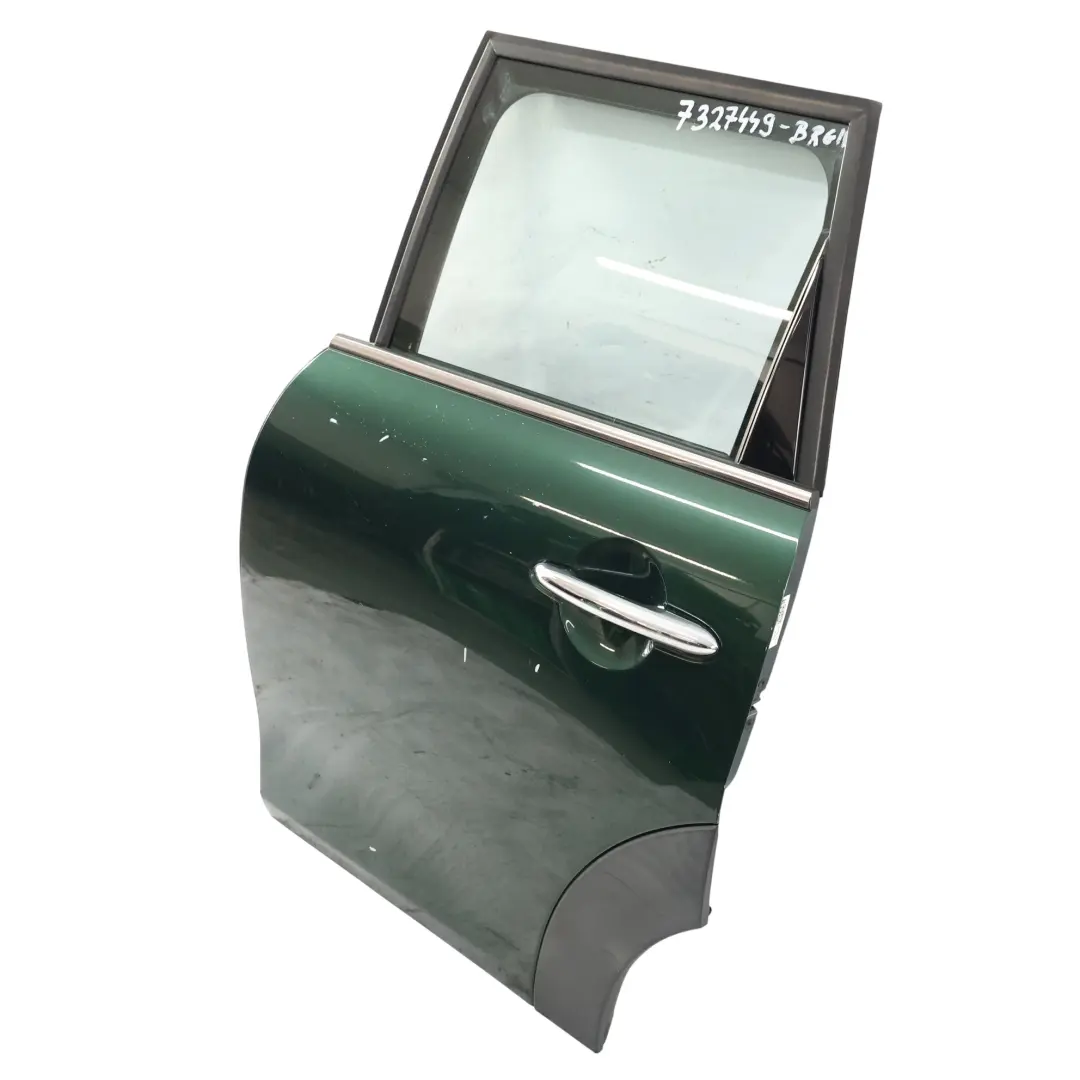 Door Rear Left N/S Covering Panel British Racing Green II - B22 to Mini F55 with Part number 7327449 Mini F55 Door Rear Left N/S Covering Panel British Racing Green II - B22 - SKU 7327449-BRGII - Part number 7327449