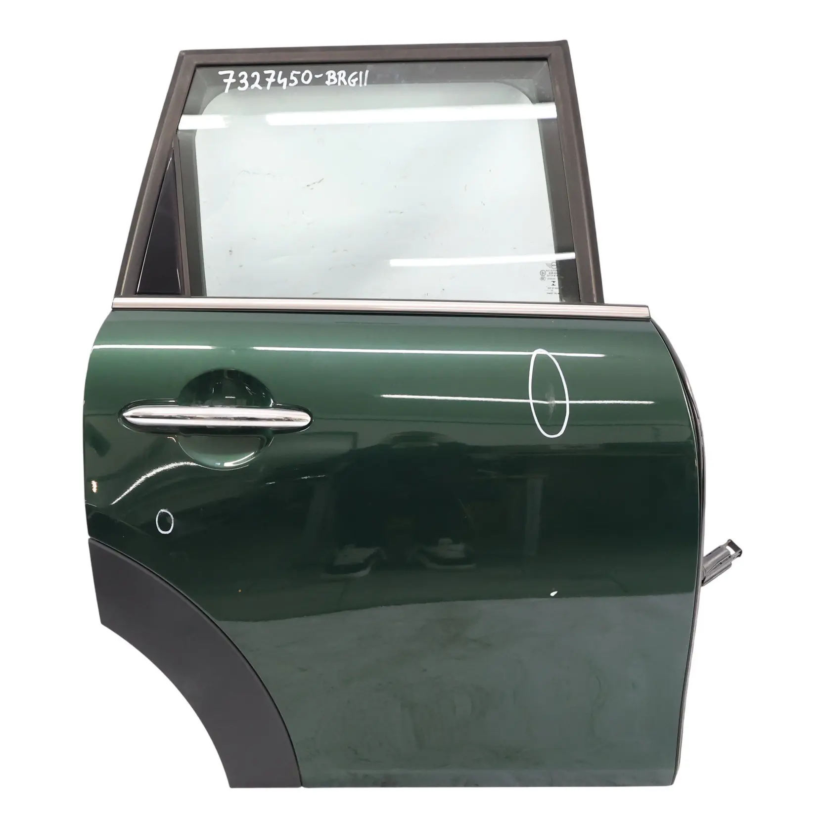 Mini F55 Door Rear Right O/S Covering Panel British Racing Green II Metallic B22