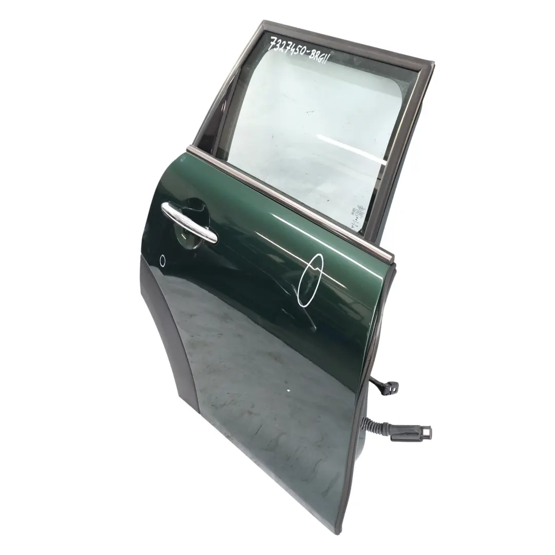 Door Rear Right O/S Covering Panel British Racing Green II Metallic B22 to Mini F55 with Part number 7327450 Mini F55 Door Rear Right O/S Covering Panel British Racing Green II Metallic B22 - SKU 7327450-BRGII - Part number 7327450