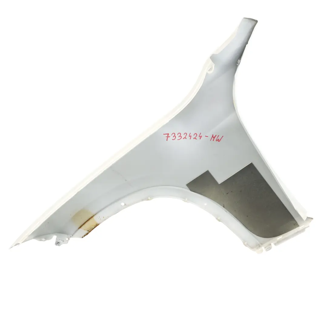 Side Wing Panel BMW X1 E84 Front Right O/S Fender Mineralweiss White - A96 to with Part number 7332424 Side Wing Panel BMW X1 E84 Front Right O/S Fender Mineralweiss White - A96 - SKU 7332424-MW - Part number 7332424
