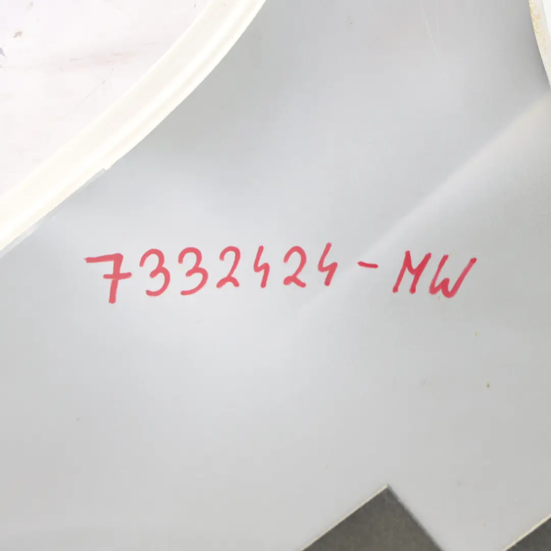 Side Wing Panel BMW X1 E84 Front Right O/S Fender Mineralweiss White - A96 to with Part number 7332424 Side Wing Panel BMW X1 E84 Front Right O/S Fender Mineralweiss White - A96 - SKU 7332424-MW - Part number 7332424