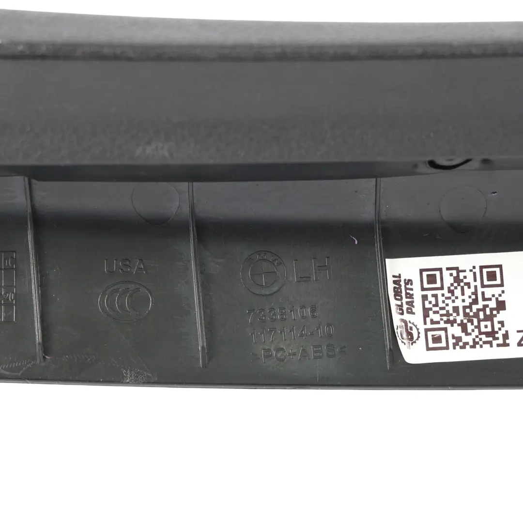 Listwa Osłona Klapy Bagażnika Tylna Czarna M Sport Lewa do BMW X4 F26 o numerze 7338106 BMW X4 F26 Listwa Osłona Klapy Bagażnika Tylna Czarna M Sport Lewa - SKU 7338106 - Numer Części 7338106