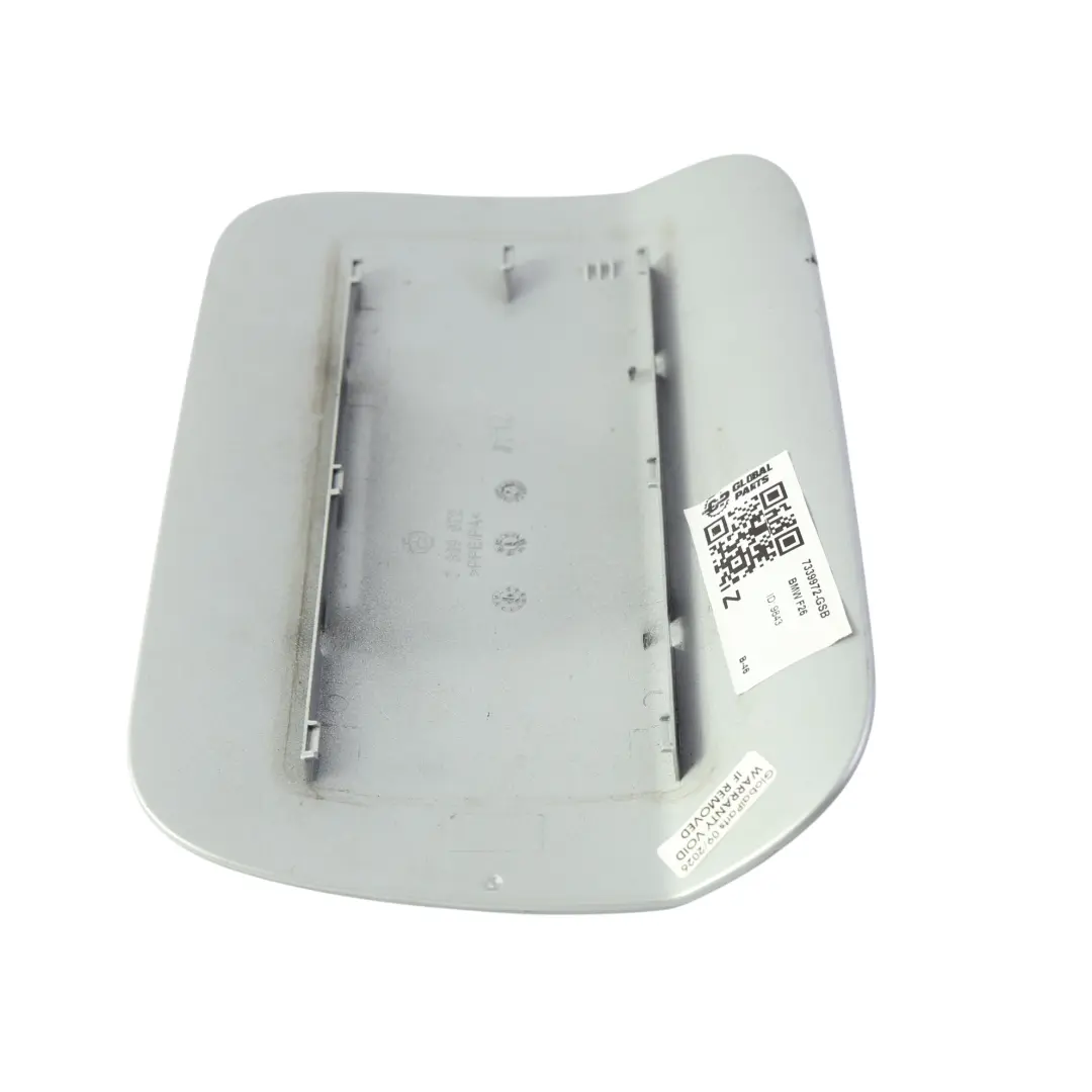 Fill in Flap Fuel Filler Cover Panel Cap Glacier Silber - A83 to BMW X4 F26 with Part number 7339972 BMW X4 F26 Fill in Flap Fuel Filler Cover Panel Cap Glacier Silber - A83 - SKU 7339972-GSB - Part number 7339972