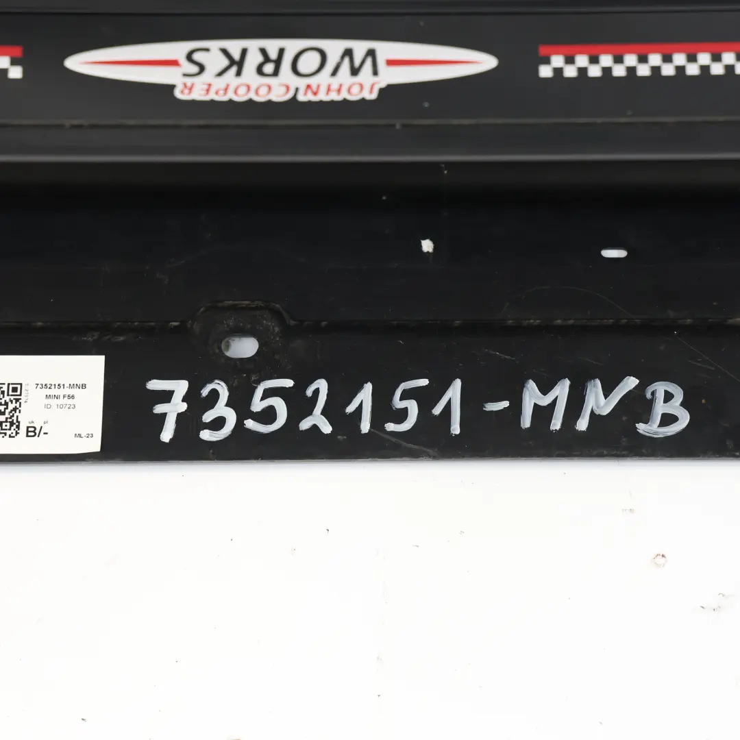 Mini F56 Side Skirt Left N/S JCW Sill Side Cover Rocker Panel Midnight Black A94 - SKU 7352151-MNB - Part number 7352151