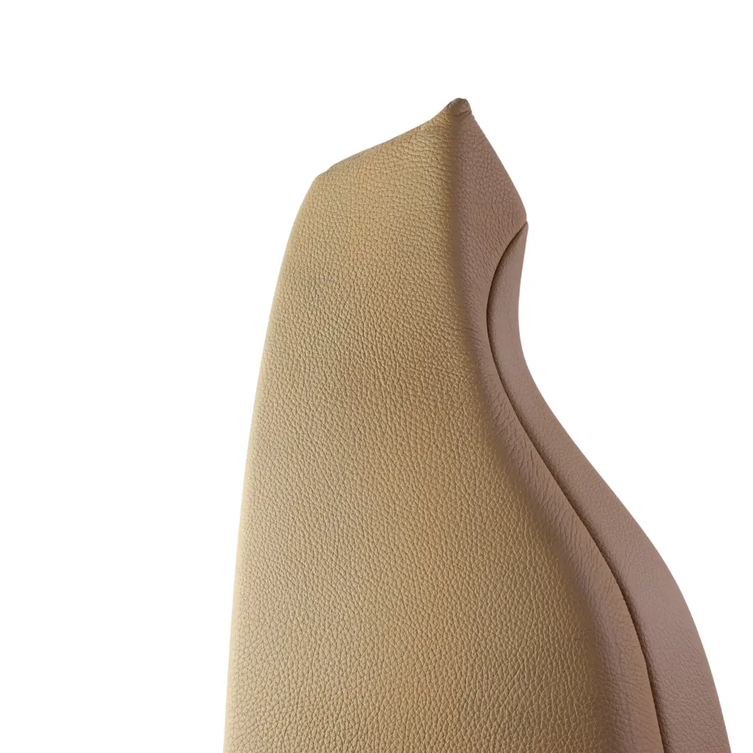 Finisher Right O/S Bench Side Lateral Cover Leather Brown to BMW F32 Rear Seat with Part number 7352738 BMW F32 Rear Seat Finisher Right O/S Bench Side Lateral Cover Leather Brown - SKU 7352738 - Part number 7352738