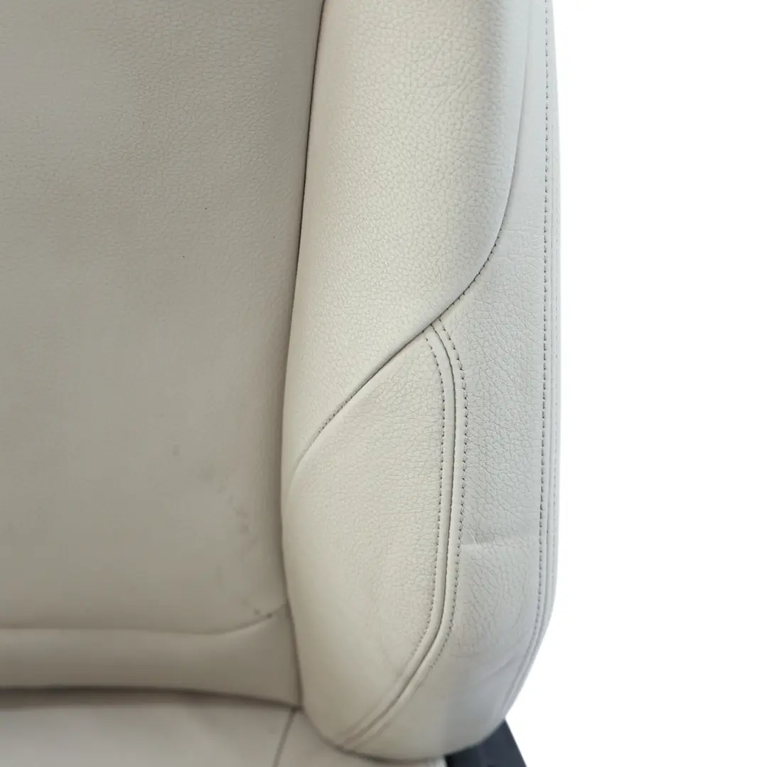BMW F36 Front Seat M Sport Heated Left N/S Leather Dakota Ivory White - SKU 7369309-3 - Part number 7369309
