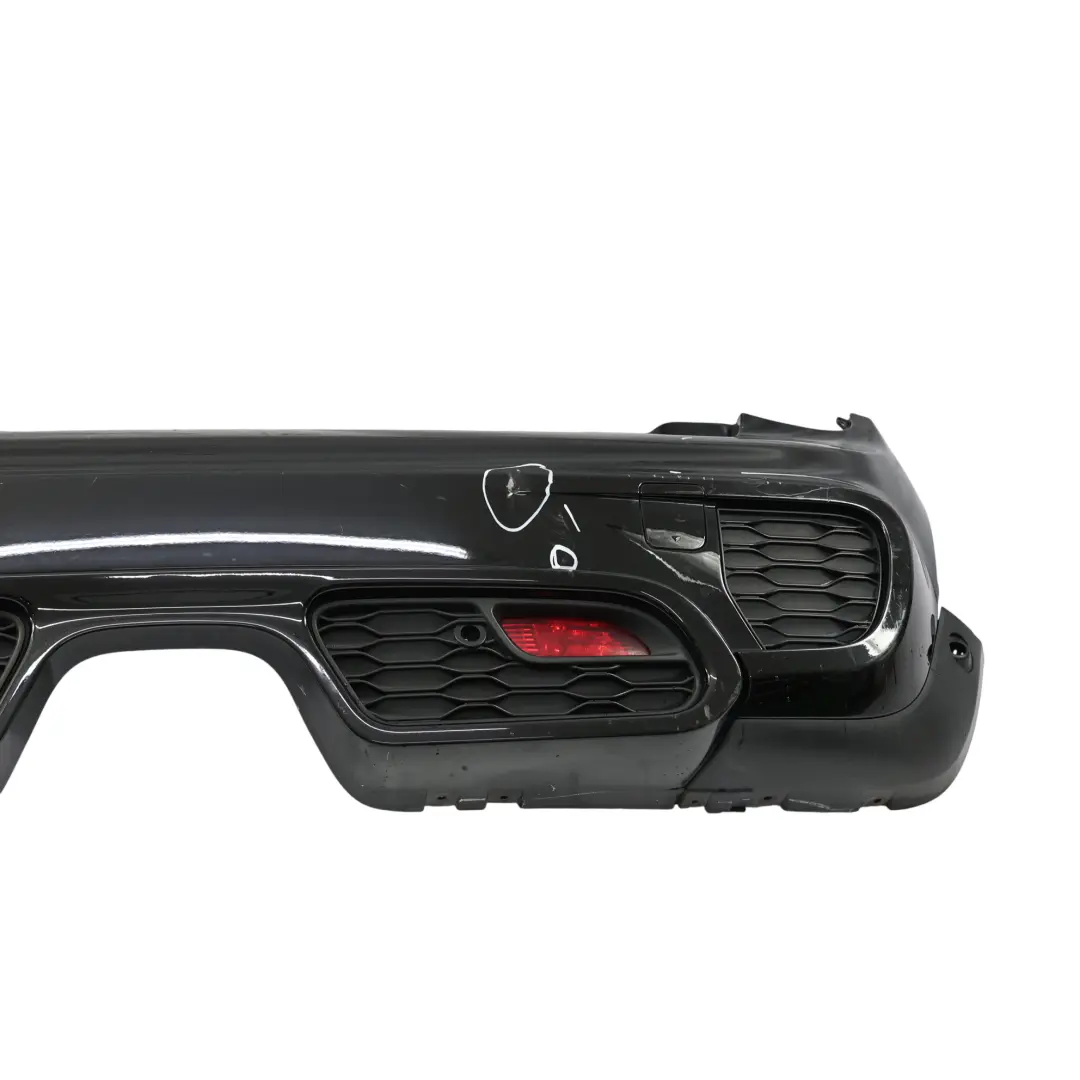 Hintere Stoßstange JCW Zierleiste Abdeckung Midnight Black Metallic A94 für Mini F56 mit Teilenummer 7382173 Mini F56 Hintere Stoßstange JCW Zierleiste Abdeckung Midnight Black Metallic A94 - SKU 7382173-MNB - Teilenummer 7382173