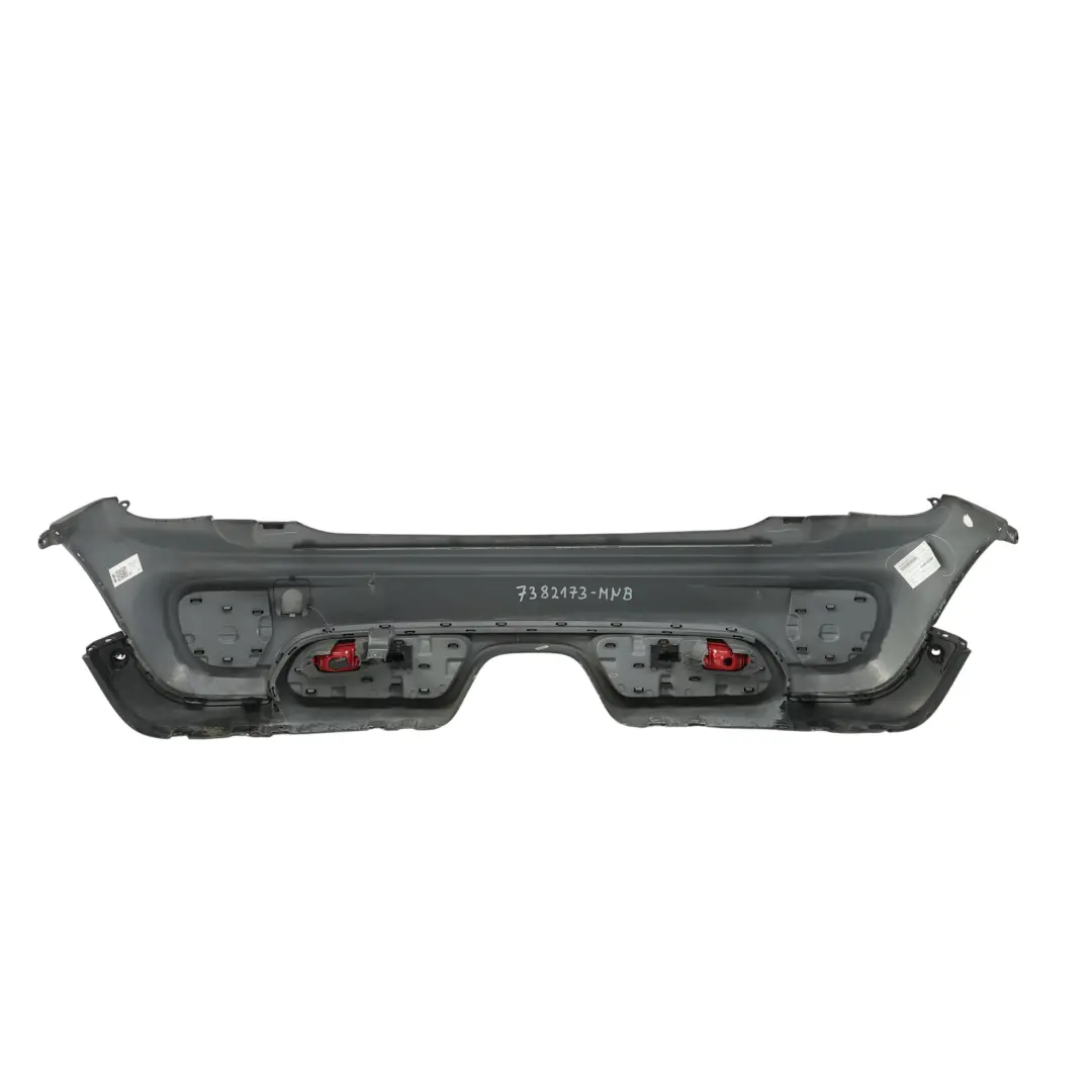 Mini F56 Hintere Stoßstange JCW Zierleiste Abdeckung Midnight Black Metallic A94 - SKU 7382173-MNB - Teilenummer 7382173