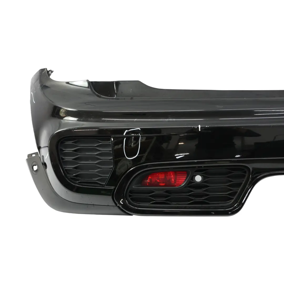 Hintere Stoßstange JCW Zierleiste Abdeckung Midnight Black Metallic A94 für Mini F56 mit Teilenummer 7382173 Mini F56 Hintere Stoßstange JCW Zierleiste Abdeckung Midnight Black Metallic A94 - SKU 7382173-MNB - Teilenummer 7382173