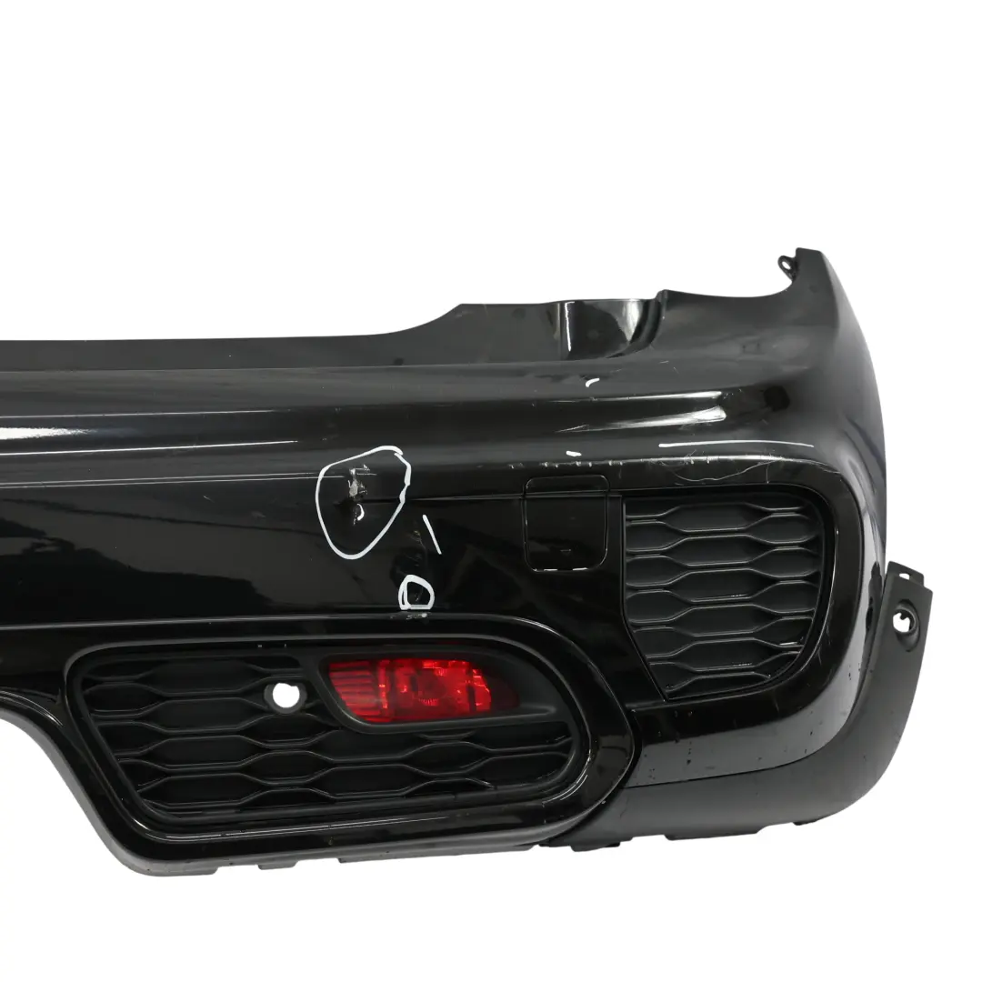 Hintere Stoßstange JCW Zierleiste Abdeckung Midnight Black Metallic A94 für Mini F56 mit Teilenummer 7382173 Mini F56 Hintere Stoßstange JCW Zierleiste Abdeckung Midnight Black Metallic A94 - SKU 7382173-MNB - Teilenummer 7382173