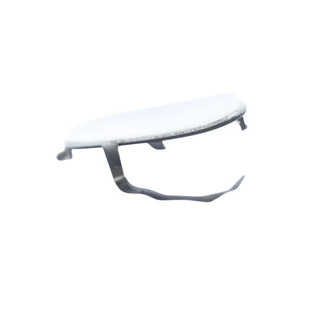 BMW F30 LCI Rear Bumper Towing Tow Hook Eye Cover Glacier Silber A83 - SKU 7384413-GSB - Part number 7384413