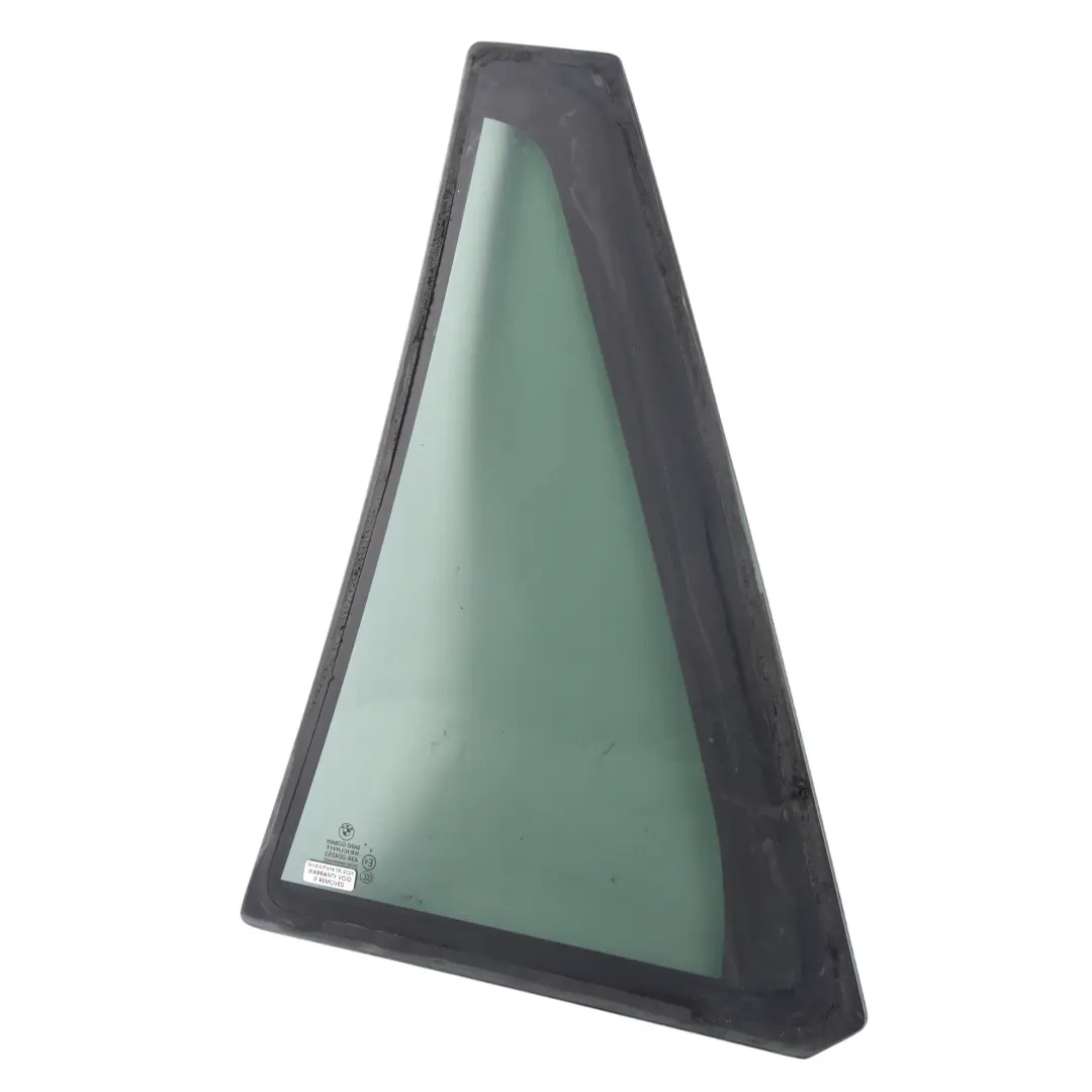 Door Fixed Window Glass Rear Right O/S Triangle SSG Black AS3 to BMW X5 F15 with Part number 7289686 BMW X5 F15 Door Fixed Window Glass Rear Right O/S Triangle SSG Black AS3 - SKU 7289686 - Part number 7289686