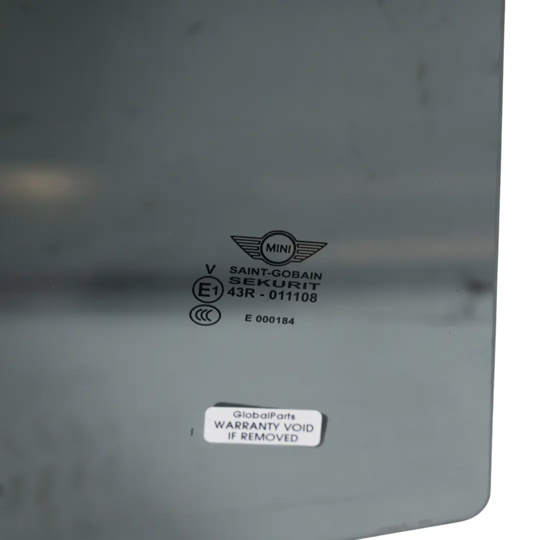 Door Window Glass Rear Right O/S AS3 Tinted Glazing to Mini Clubman F54 with Part number 7388788 Mini Clubman F54 Door Window Glass Rear Right O/S AS3 Tinted Glazing - SKU 7388788 - Part number 7388788