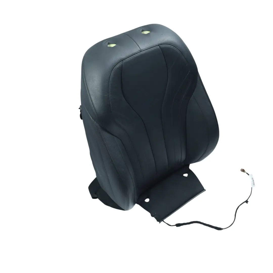 BMW X5 F15 X6 F16 Front Seat Right Backrest Cushion Cover Leather Black Heated - SKU 7411454-2 - Part number 7411454