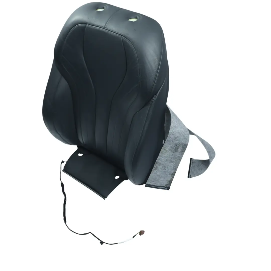 BMW X5 F15 X6 F16 Front Seat Right Backrest Cushion Cover Leather Black Heated - SKU 7411454-2 - Part number 7411454