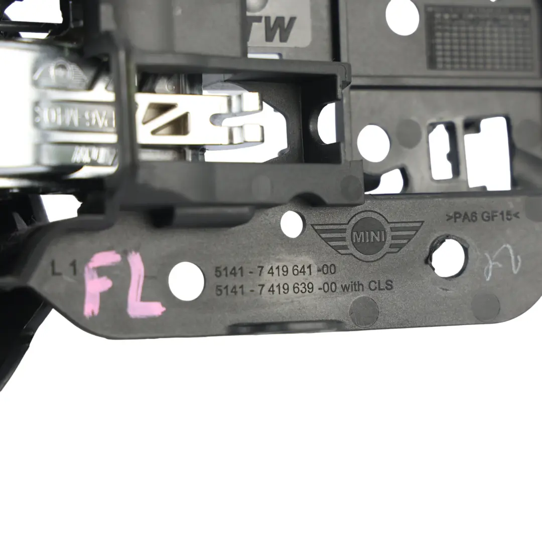 Mini F55 F56 F57 Interior Door Handle Front Left N/S Schwarz Black - SKU 7419641 - Part number 7419641