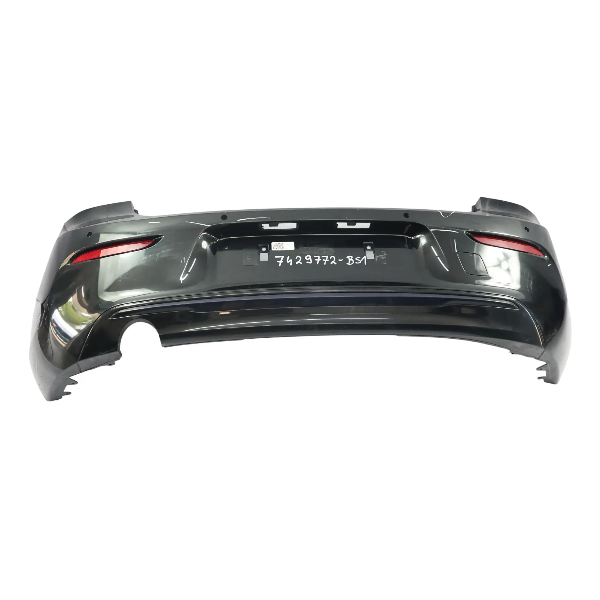 BMW F20 F21 LCI Rear Bumper Trim Panel Black Sapphire Metallic - 475