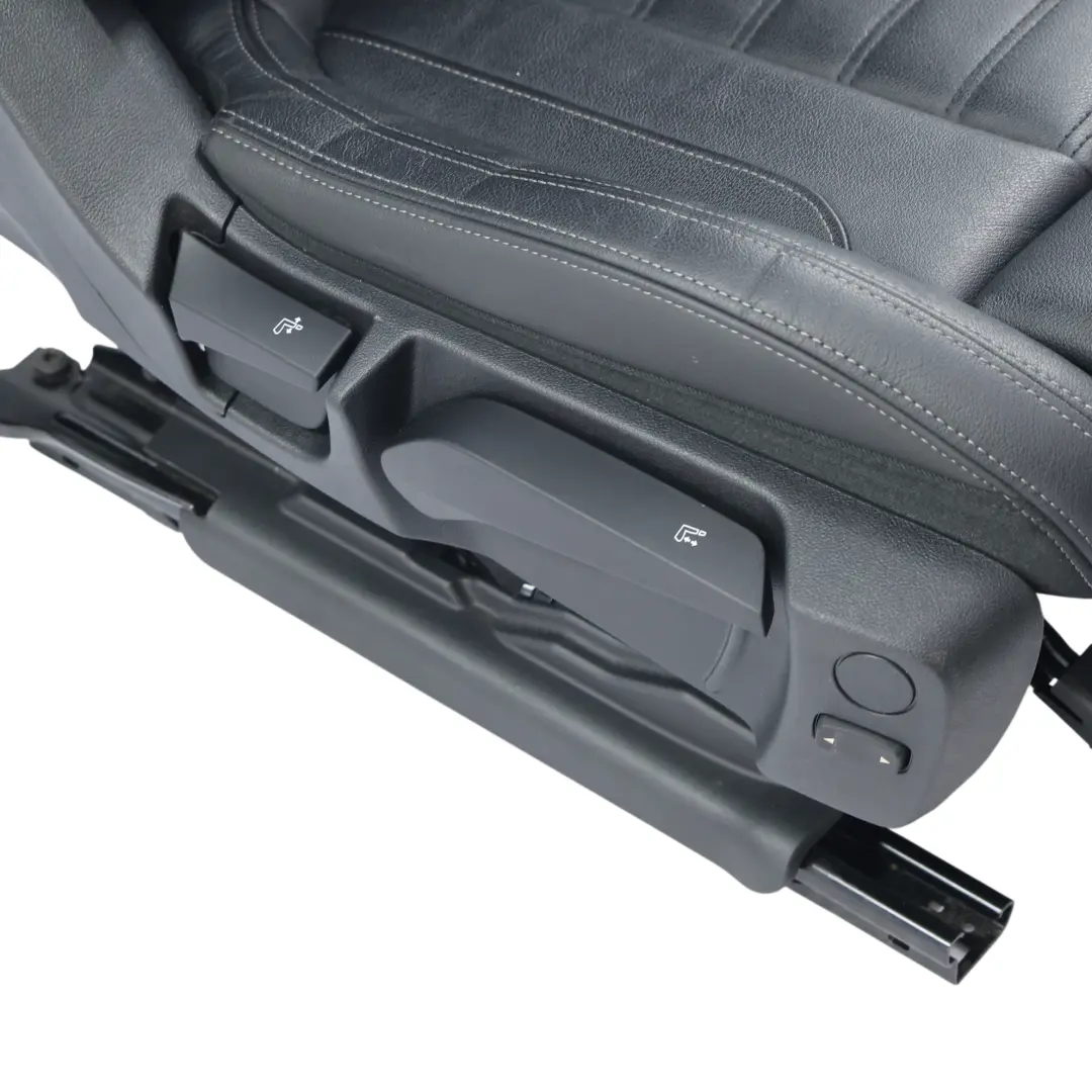  Front Seat BMW G20 G21 Sport Right O/S Leather Vernasca Black Gray Threads - SKU 7472486-1 - Part number 7472486