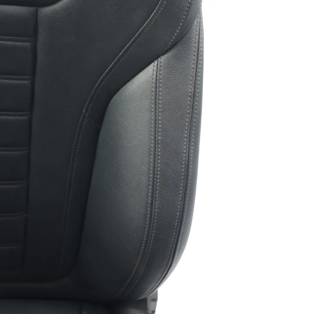  Front Seat BMW G20 G21 Sport Right O/S Leather Vernasca Black Gray Threads - SKU 7472486-1 - Part number 7472486