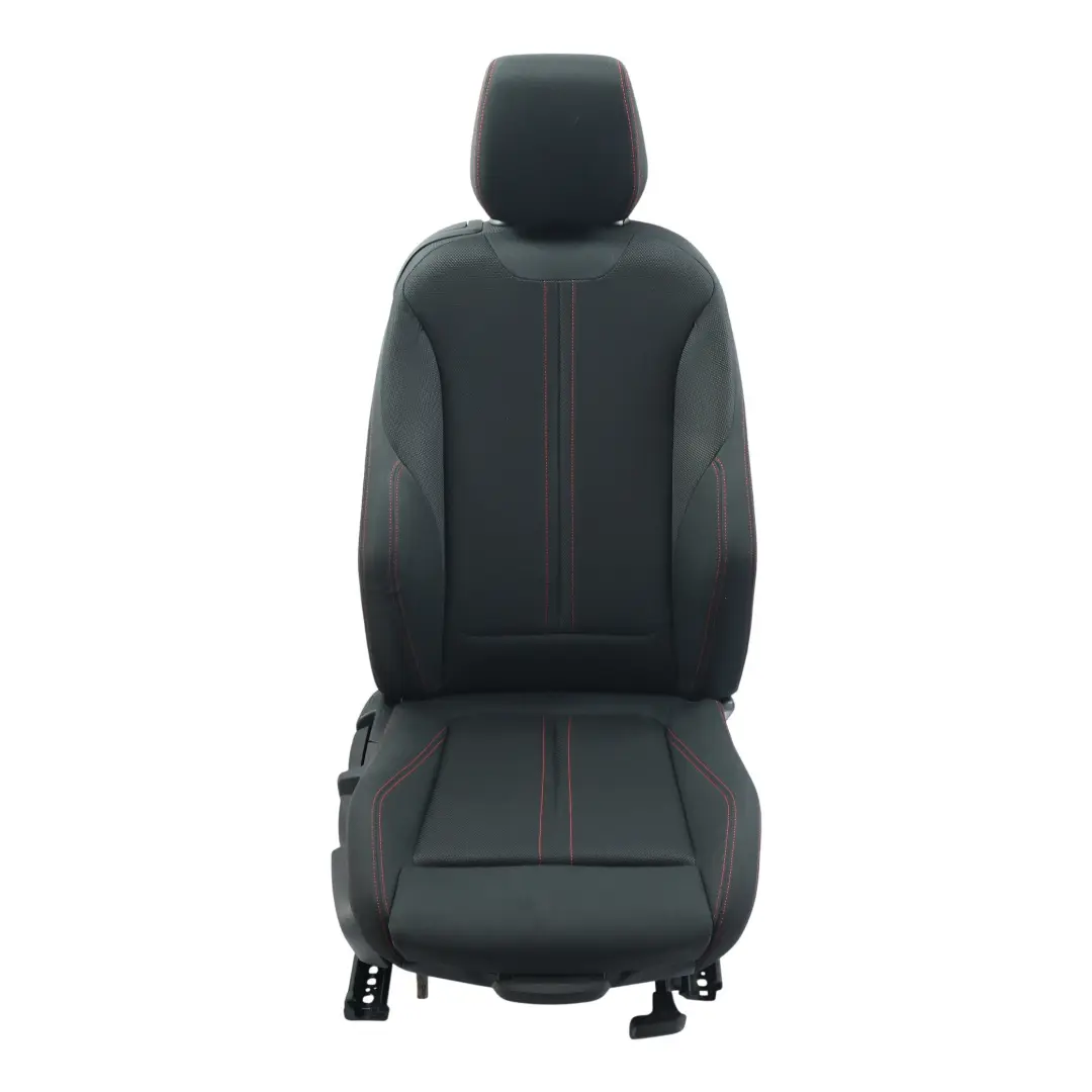 BMW F21 LCI Front Sport Seat Right O/S Interior Cloth Fabric Anthracite Red - SKU 7475402-3 - Part number 7475402
