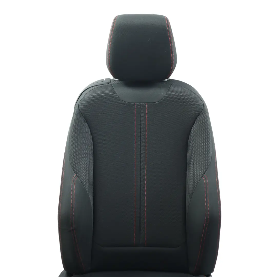 BMW F21 LCI Front Sport Seat Right O/S Interior Cloth Fabric Anthracite Red - SKU 7475402-3 - Part number 7475402