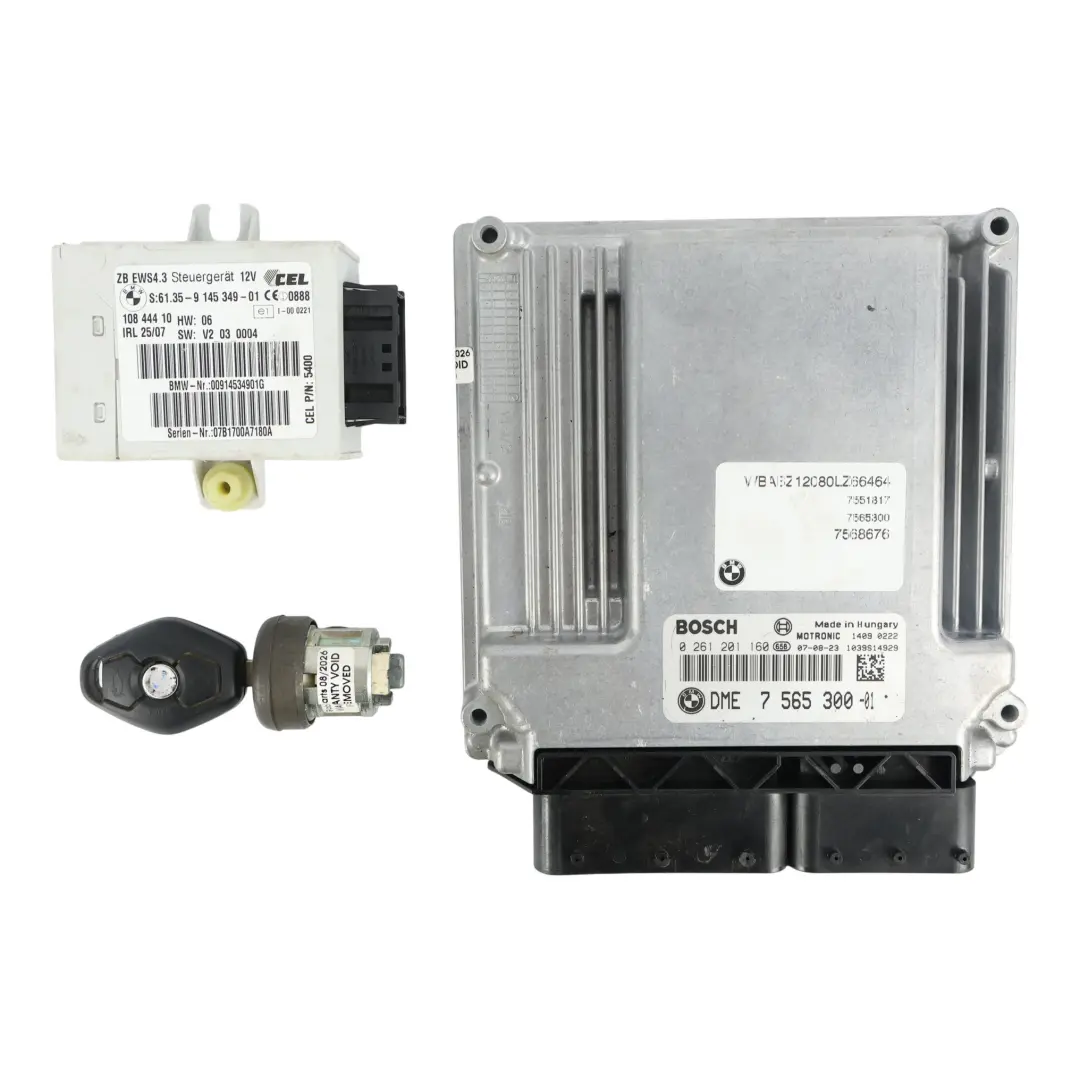 BMW Z4 E85 2.0i N46 150HP ECU Control Unit Module Kit DME EWS Key Manual - SKU 7565300-2 - Part number 7565300