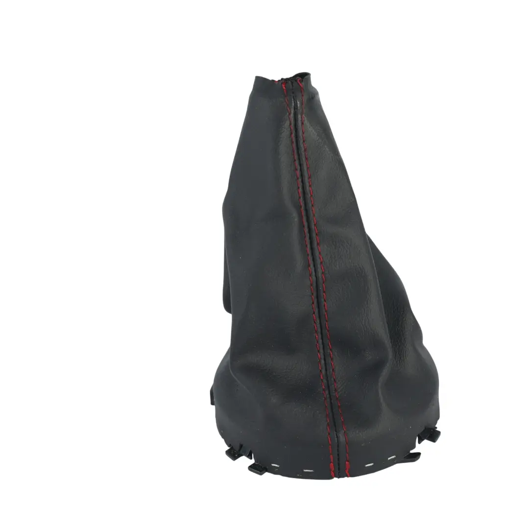 Mini F54 F55 F56 F57 Cubierta Palanca Cambios Cuero Negro Hilo Rojo - SKU 7642001-1 - Número de pieza 7642001