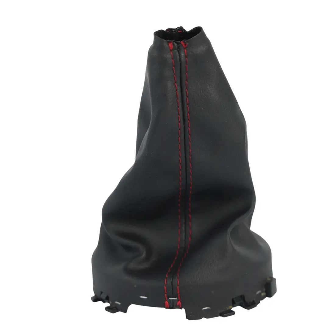 Mini F54 F55 F56 F57 Cubierta Palanca Cambios Cuero Negro Hilo Rojo - SKU 7642001-1 - Número de pieza 7642001