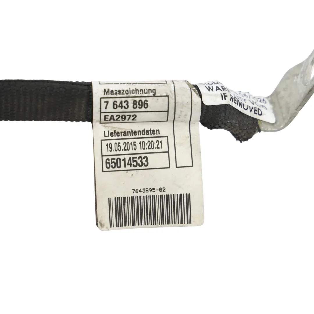 Przewód Masy Akumulatora do BMW F15 F16 o numerze 7643896 BMW F15 F16 Przewód Masy Akumulatora - SKU 7643895 - Numer Części 7643896