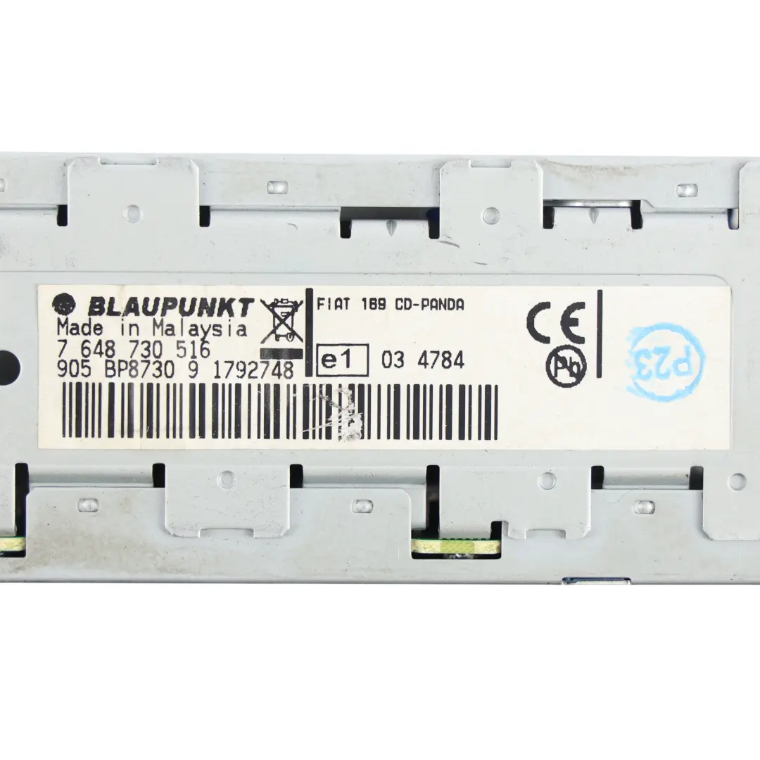 MK2 Stereo CD Player Radio Blaupunkt für Fiat Panda mit Teilenummer 7648730516 Fiat Panda MK2 Stereo CD Player Radio Blaupunkt - SKU 7648730516 - Teilenummer 7648730516