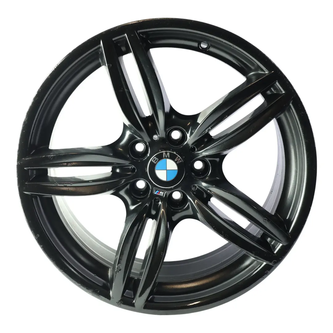 Front Black Alloy Wheel Rim 19" 8,5J M Double Spoke 351 to BMW F10 F11 F12 with Part number 7842652 BMW F10 F11 F12 Front Black Alloy Wheel Rim 19" 8,5J M Double Spoke 351 - SKU 7842652-4 - Part number 7842652