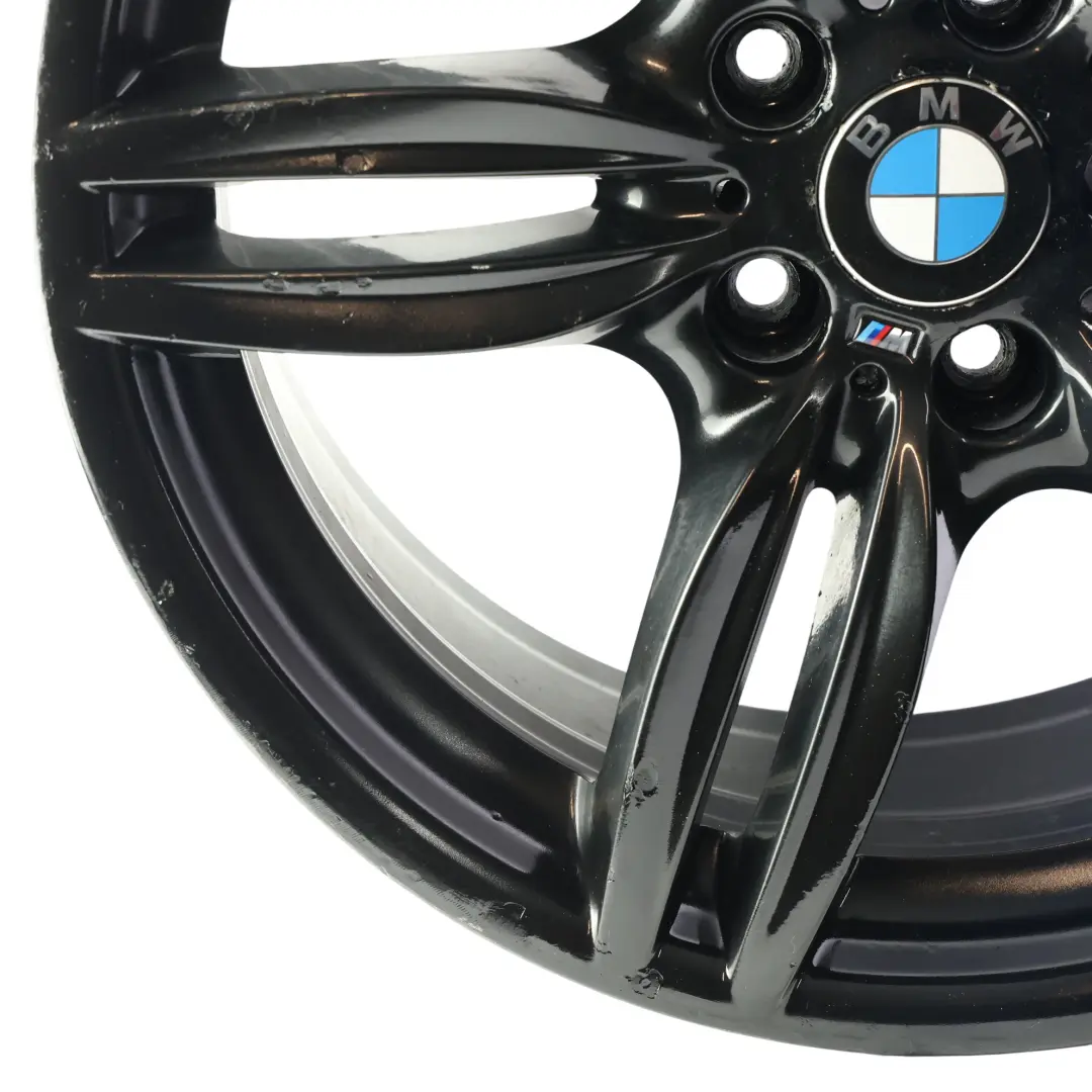 Front Black Alloy Wheel Rim 19" 8,5J M Double Spoke 351 to BMW F10 F11 F12 with Part number 7842652 BMW F10 F11 F12 Front Black Alloy Wheel Rim 19" 8,5J M Double Spoke 351 - SKU 7842652-4 - Part number 7842652