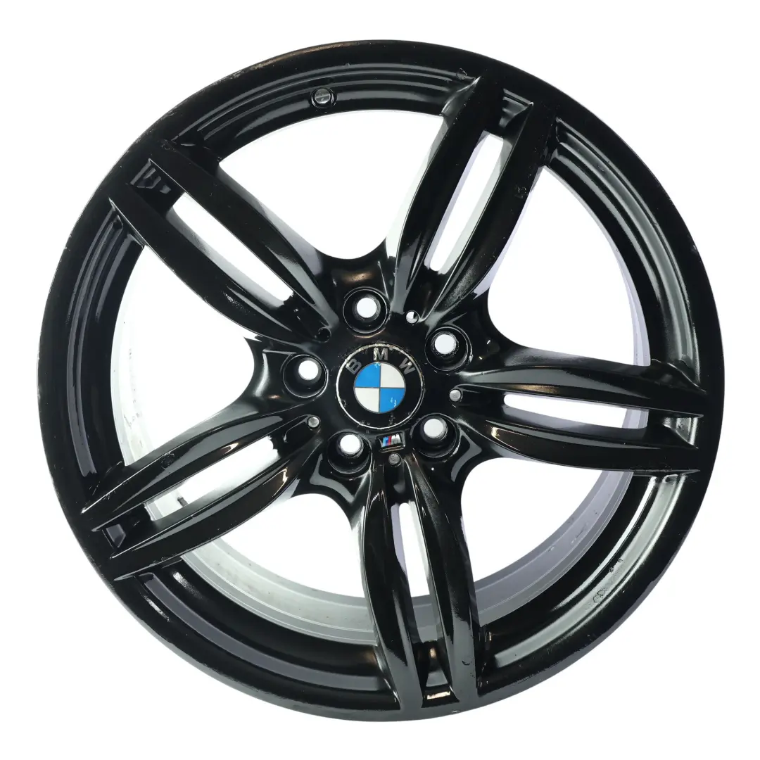 Front Black Alloy Wheel Rim 19" 8,5J M Double Spoke 351 to BMW F10 F11 F12 with Part number 7842652 BMW F10 F11 F12 Front Black Alloy Wheel Rim 19" 8,5J M Double Spoke 351 - SKU 7842652-5 - Part number 7842652