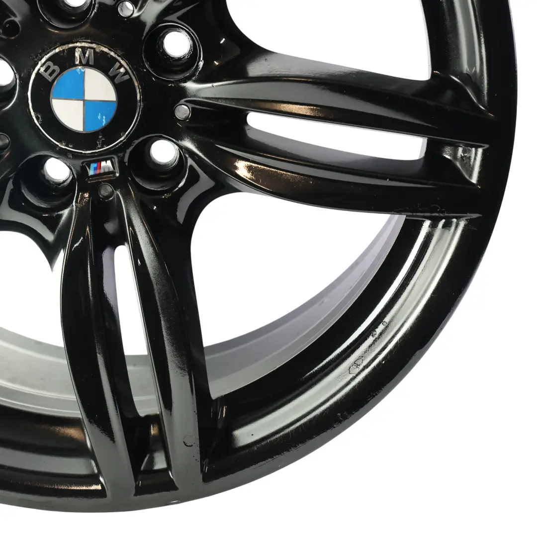 Front Black Alloy Wheel Rim 19" 8,5J M Double Spoke 351 to BMW F10 F11 F12 with Part number 7842652 BMW F10 F11 F12 Front Black Alloy Wheel Rim 19" 8,5J M Double Spoke 351 - SKU 7842652-5 - Part number 7842652