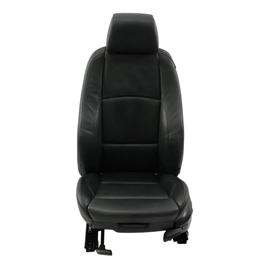 BMW E92 LCI M Sport Black Leather Front Left Seat N/S Contrast Blue Electric - SKU 7843049-2 - Part number 7843049