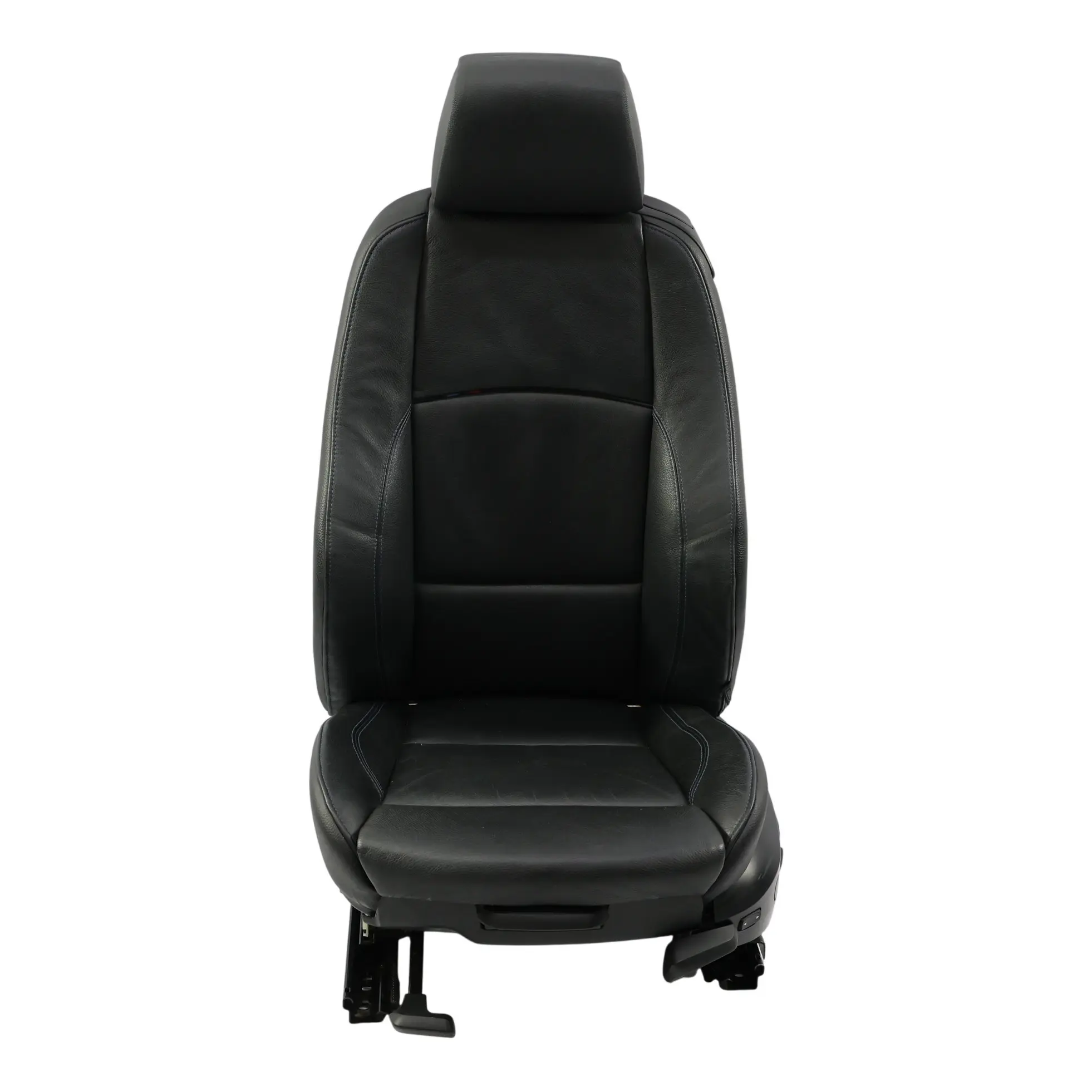 BMW E92 LCI M Sport Black Leather Front Left Seat N/S Contrast Blue Electric
