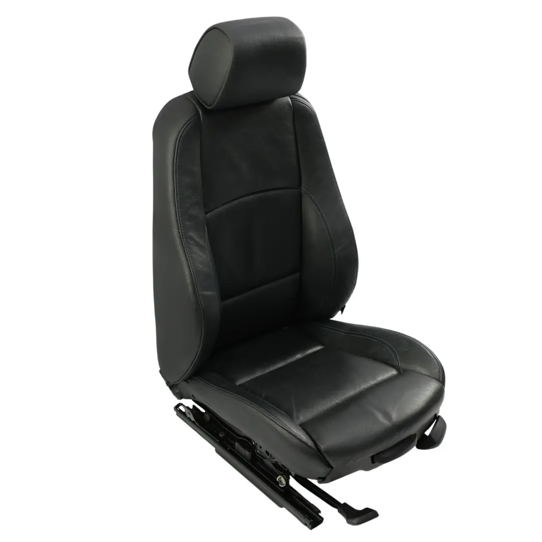BMW E92 LCI M Sport Black Leather Front Left Seat N/S Contrast Blue Electric - SKU 7843049-2 - Part number 7843049