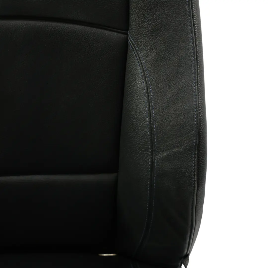 Leather Front Left Seat N/S Contrast Blue Electric to BMW E92 LCI M Sport Black with Part number 7843049 BMW E92 LCI M Sport Black Leather Front Left Seat N/S Contrast Blue Electric - SKU 7843049-2 - Part number 7843049