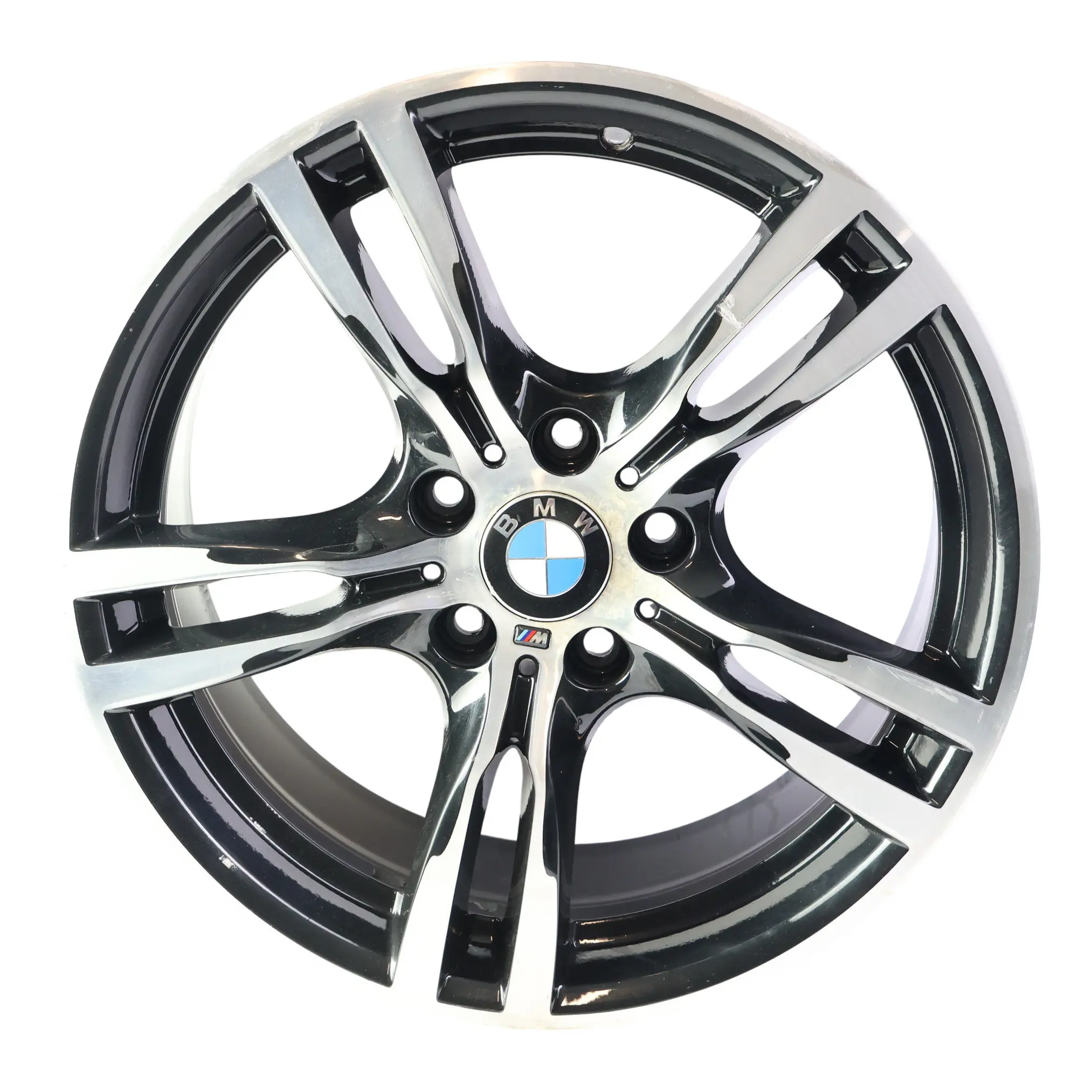 BMW F30 F31 Cerchio Lega Posteriore Nero 18" 8,5J ET:47 M Star Spoke 400 7845881