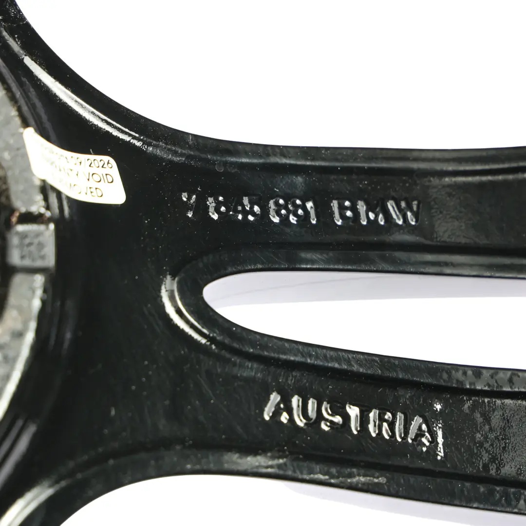 BMW F30 F31 Felga Aluminiowa Czarna 18" 8,5J ET:47 M Star Spoke 400 - SKU 7845881-13 - Numer Części 7845881