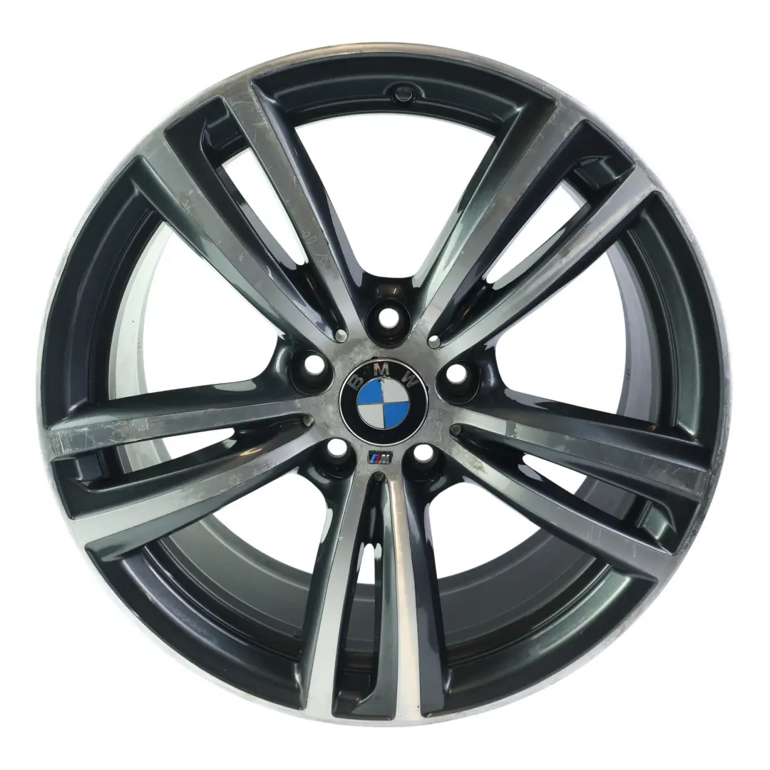 Leichtmetallfelge hinten 19" 8,5J ET:47 M Doppelspeiche 442 für BMW F30 F31 mit Teilenummer 7846781 BMW F30 F31 Leichtmetallfelge hinten 19" 8,5J ET:47 M Doppelspeiche 442 - SKU 7846781-1 - Teilenummer 7846781