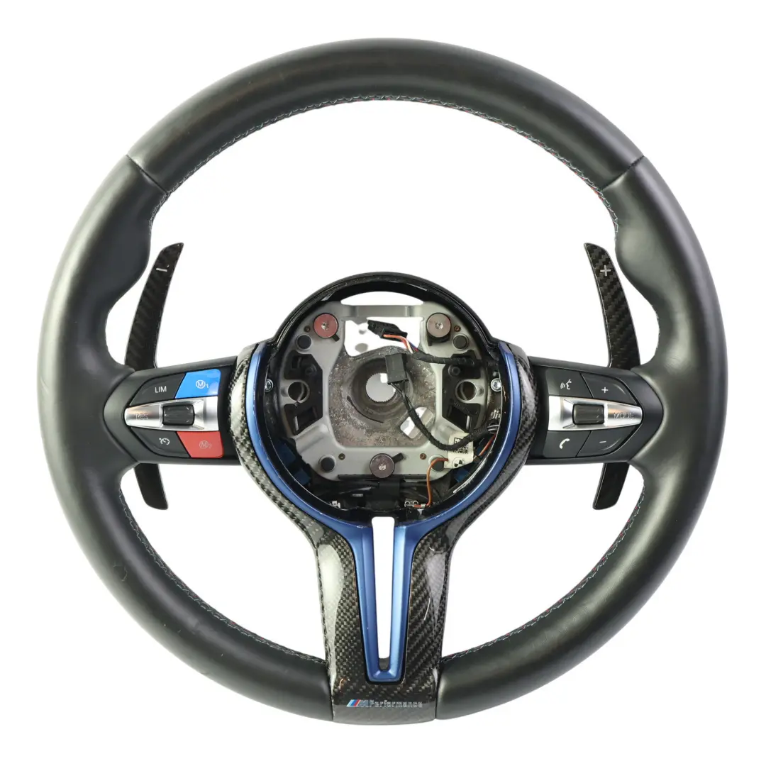 Negro Cuero Calefacción Palanca Cambio para Volante BMW F87 M2 F80 M3 M Performance con número de pieza 7847607 Volante BMW F87 M2 F80 M3 M Performance Negro Cuero Calefacción Palanca Cambio - SKU 7847607-4 - Número de pieza 7847607