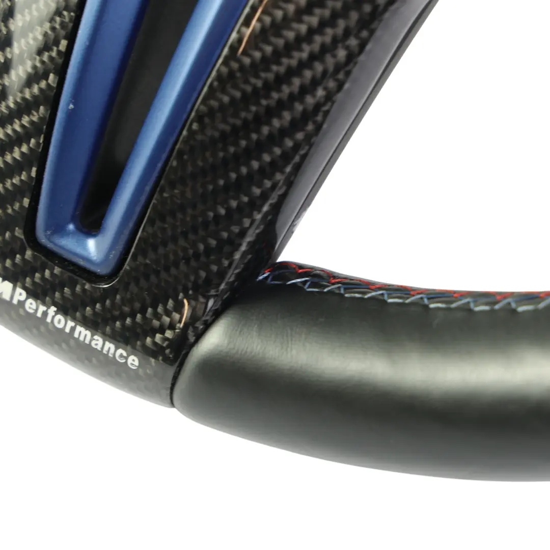 Negro Cuero Calefacción Palanca Cambio para Volante BMW F87 M2 F80 M3 M Performance con número de pieza 7847607 Volante BMW F87 M2 F80 M3 M Performance Negro Cuero Calefacción Palanca Cambio - SKU 7847607-4 - Número de pieza 7847607