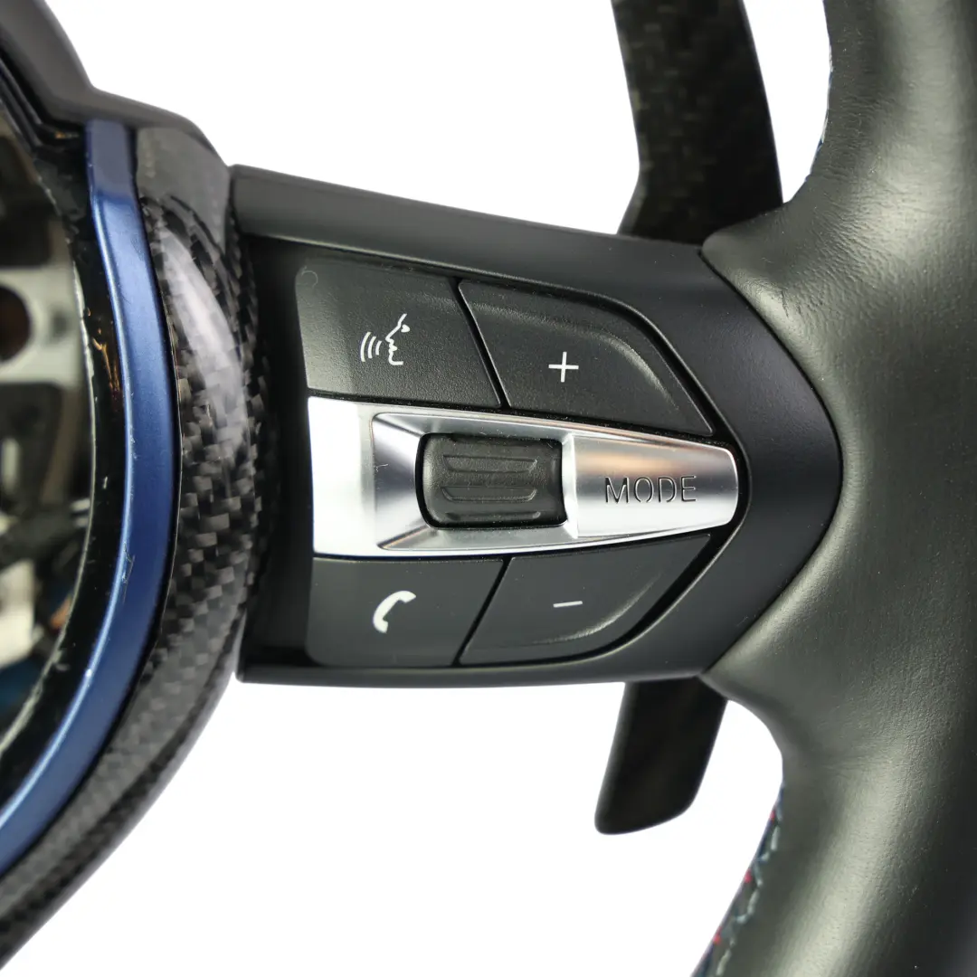 Negro Cuero Calefacción Palanca Cambio para Volante BMW F87 M2 F80 M3 M Performance con número de pieza 7847607 Volante BMW F87 M2 F80 M3 M Performance Negro Cuero Calefacción Palanca Cambio - SKU 7847607-4 - Número de pieza 7847607