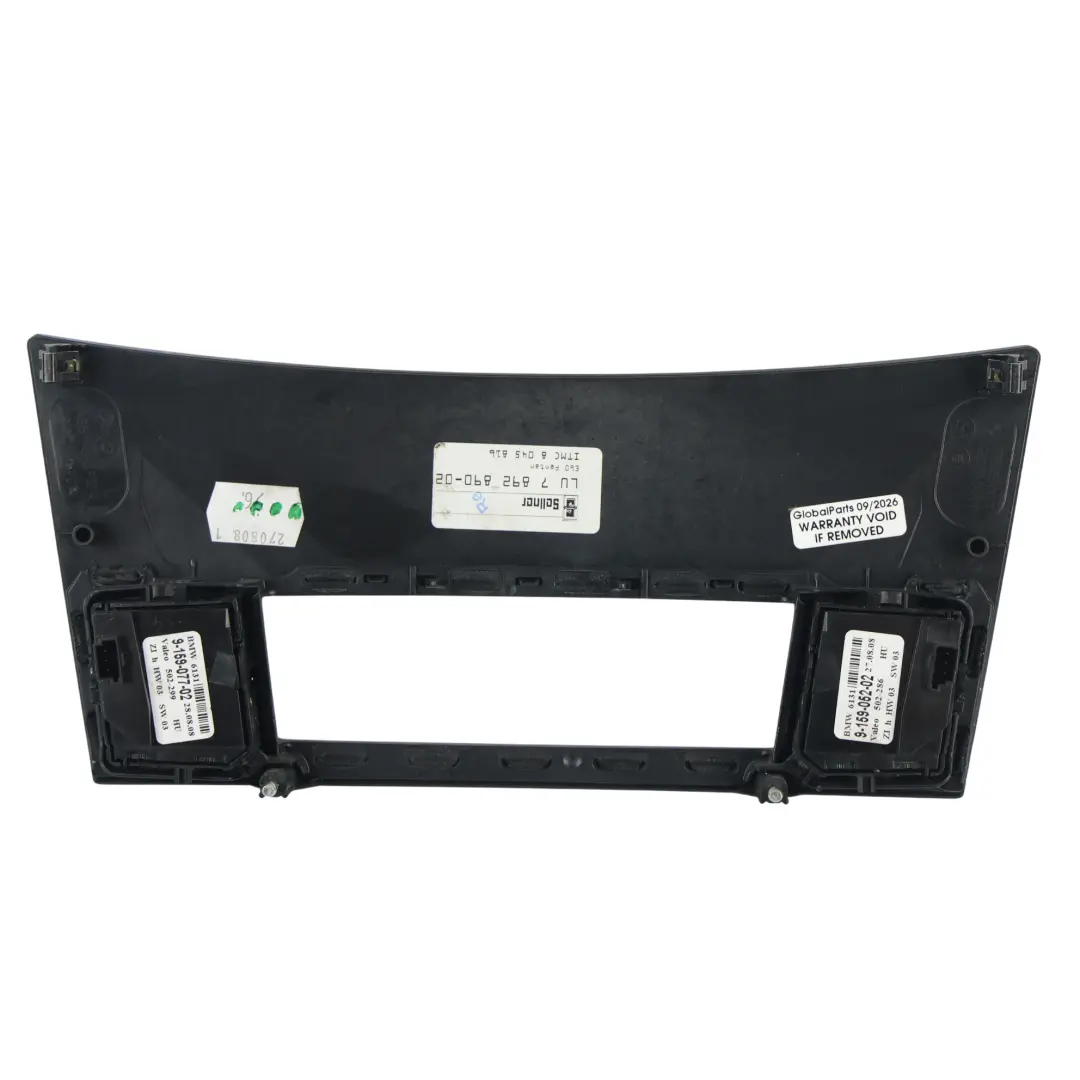 Panel Interruptor DTC Asiento Cenicero Decorativo Aluminio para BMW E60 E61 con número de pieza 7892890 BMW E60 E61 Panel Interruptor DTC Asiento Cenicero Decorativo Aluminio - SKU 7892890 - Número de pieza 7892890
