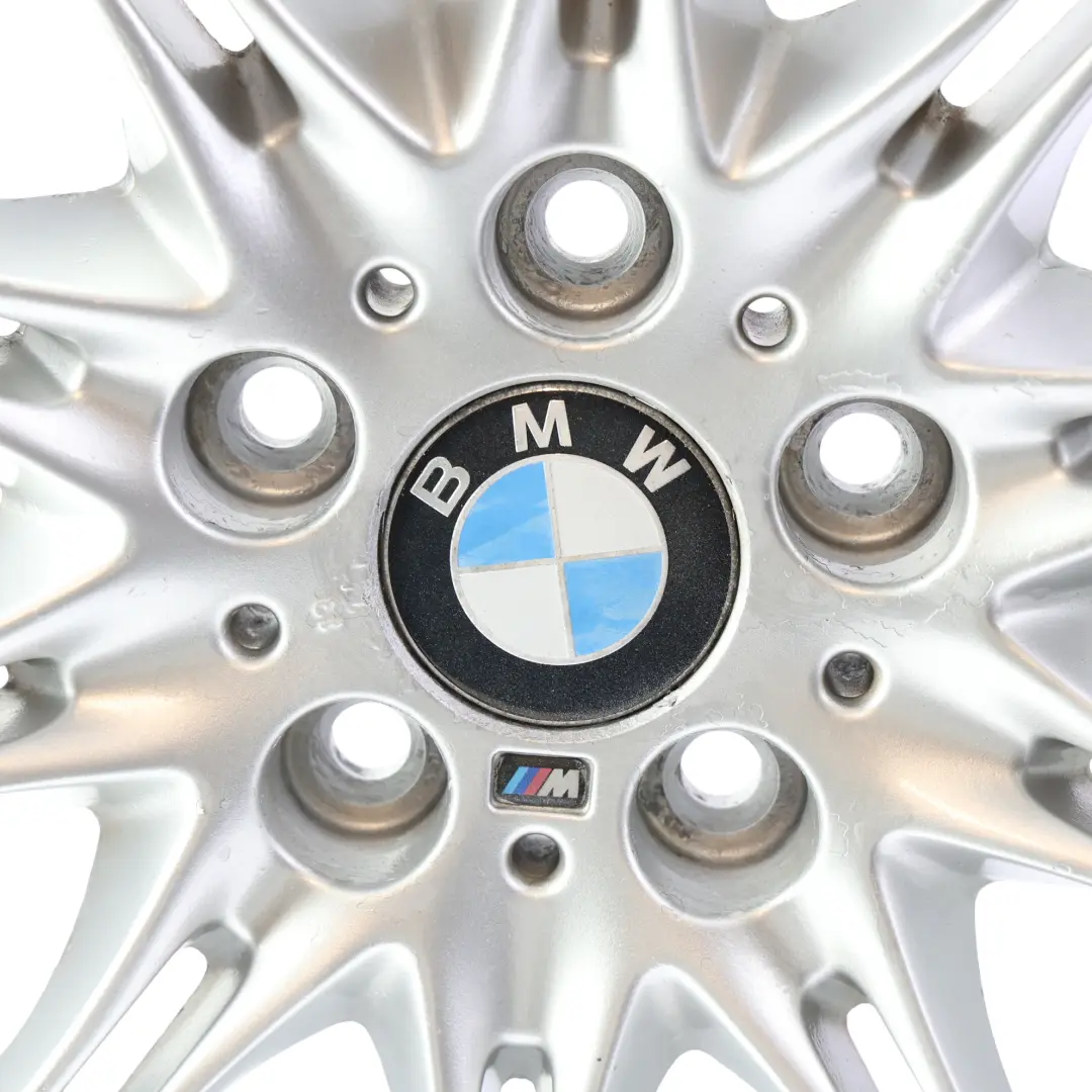 Front Alloy Wheel Rim 18" 8J ET:47 M Double Spoke 135 to BMW E46 Z4 E85 Silver with Part number 7896470 BMW E46 Z4 E85 Silver Front Alloy Wheel Rim 18" 8J ET:47 M Double Spoke 135 - SKU 7896470-1 - Part number 7896470