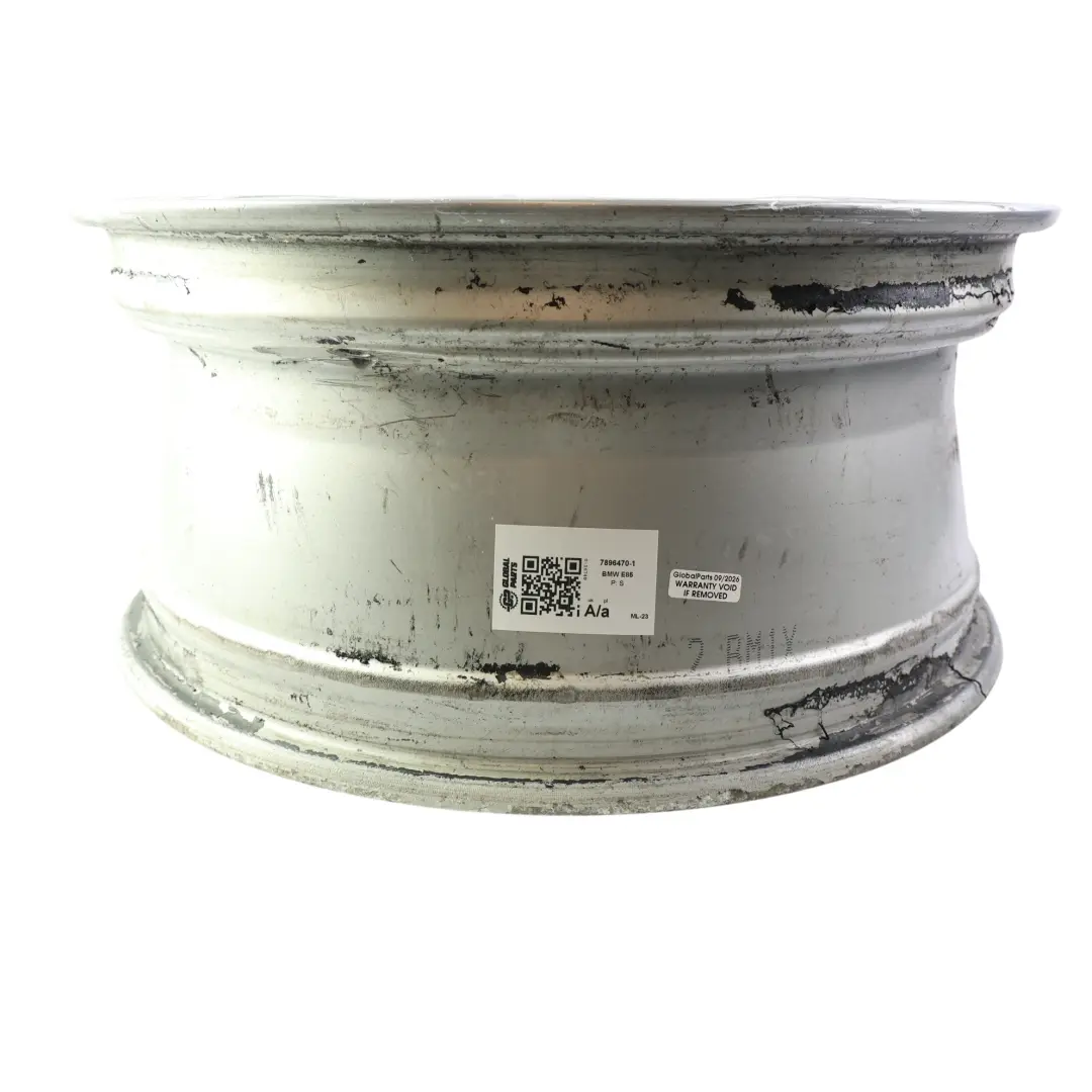 BMW E46 Z4 E85 Silver Front Alloy Wheel Rim 18" 8J ET:47 M Double Spoke 135 - SKU 7896470-1 - Part number 7896470