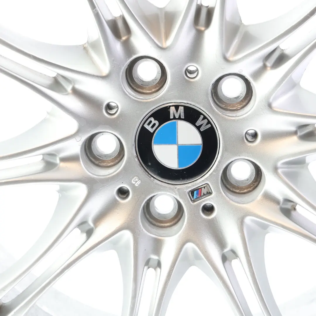 Front Alloy Wheel Rim 18" 8J ET:47 M Double Spoke 135 to BMW E46 Z4 E85 Silver with Part number 7896470 BMW E46 Z4 E85 Silver Front Alloy Wheel Rim 18" 8J ET:47 M Double Spoke 135 - SKU 7896470-2 - Part number 7896470