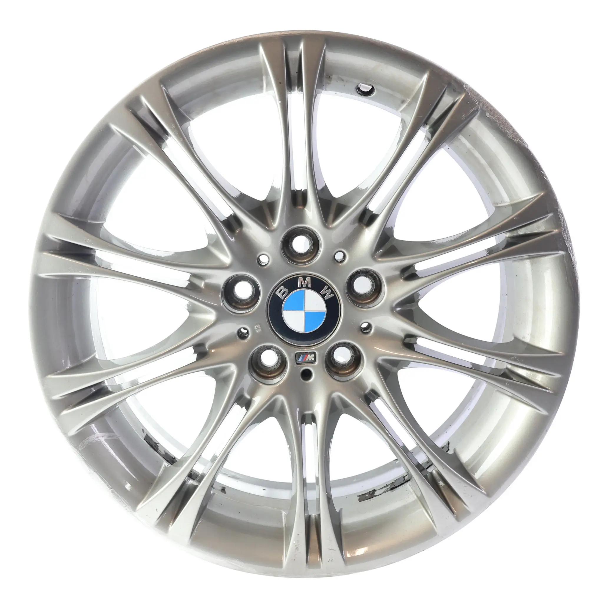 BMW E46 Z4 E85 Cerchio in Lega Anteriore Argento 18" ET:47 8J M Doppia Razza 135