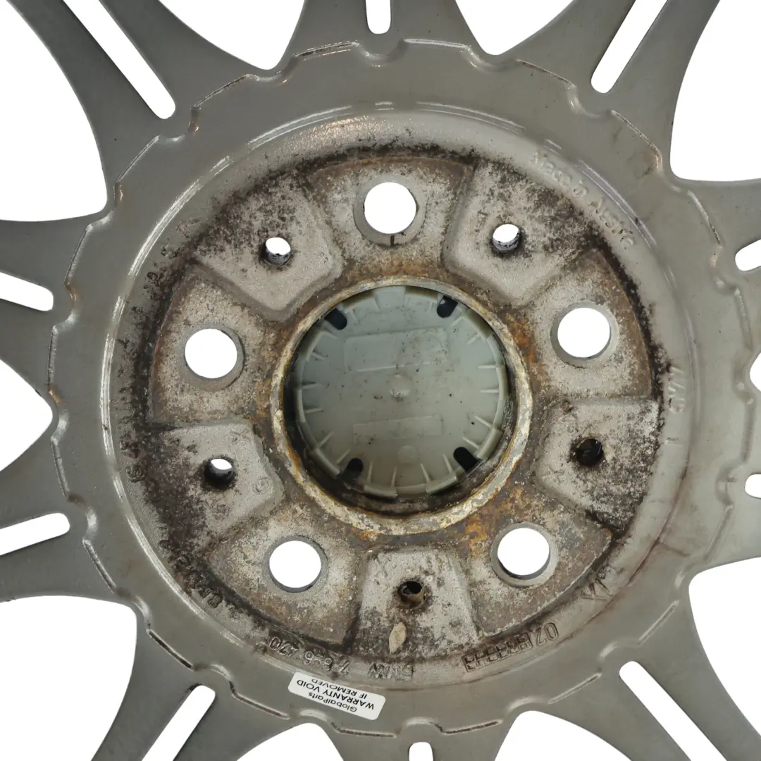 BMW E46 Z4 E85 Cerchio in Lega Anteriore Argento 18" ET:47 8J M Doppia Razza 135 - SKU 7896470-5 - Numero di parte 7896470